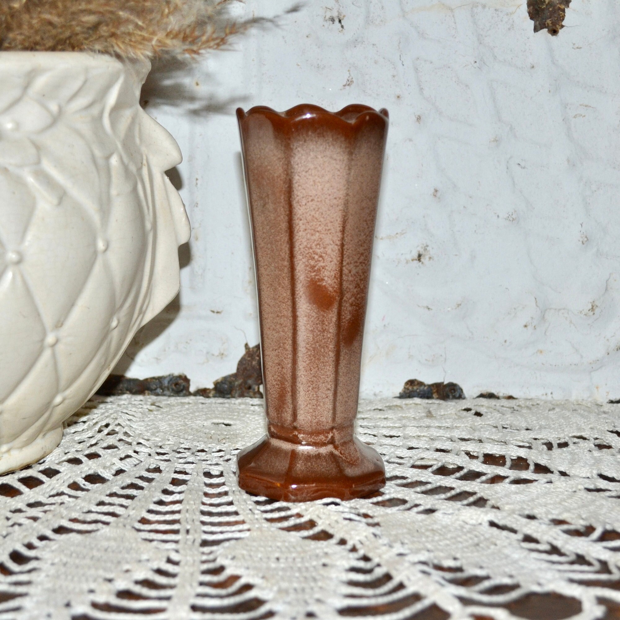 Frankoma Brown Vase Pottery