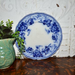 Johnson Brothers Blue Flow Plates - Etsy