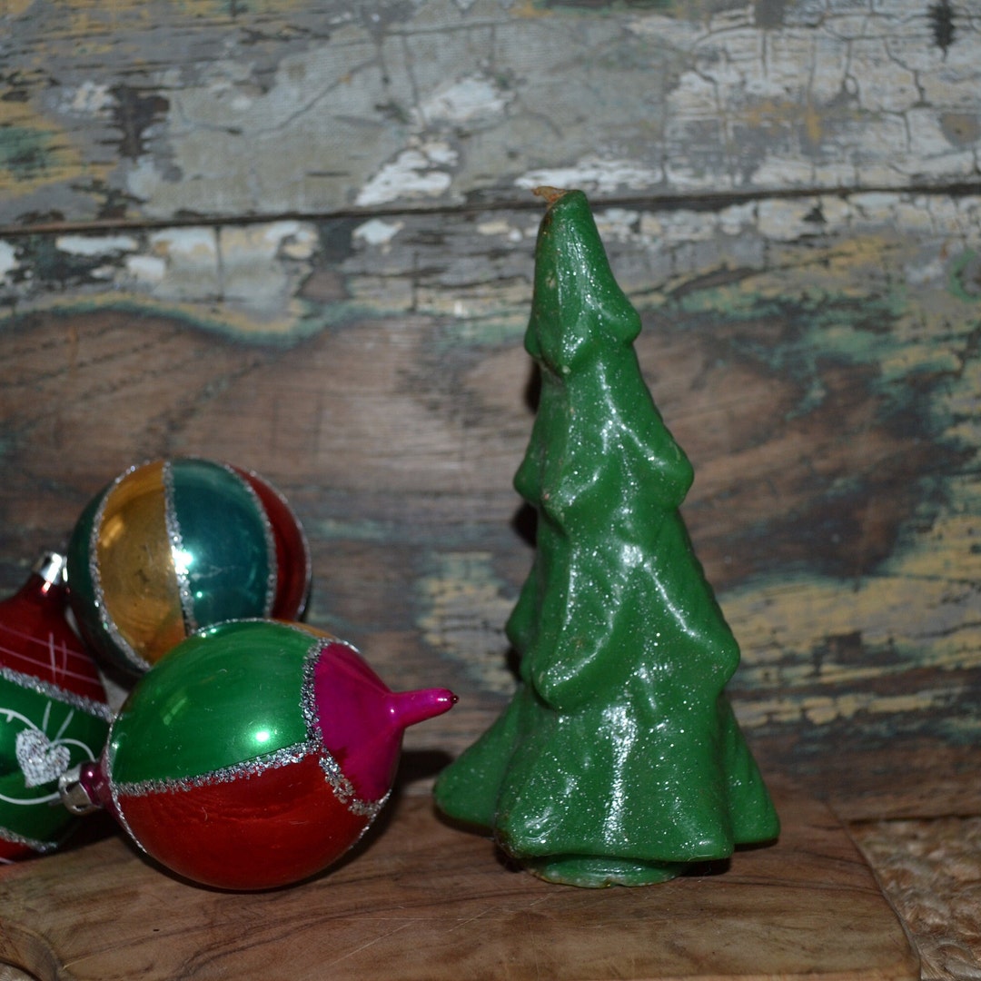 Gurley Christmas Tree Candle Large Vintage Home Decor Etsy
