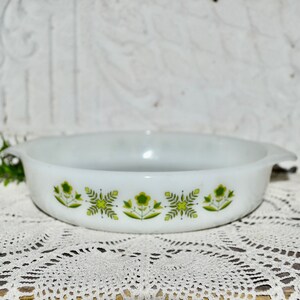 Fire King Garden Meadow Cake Pan