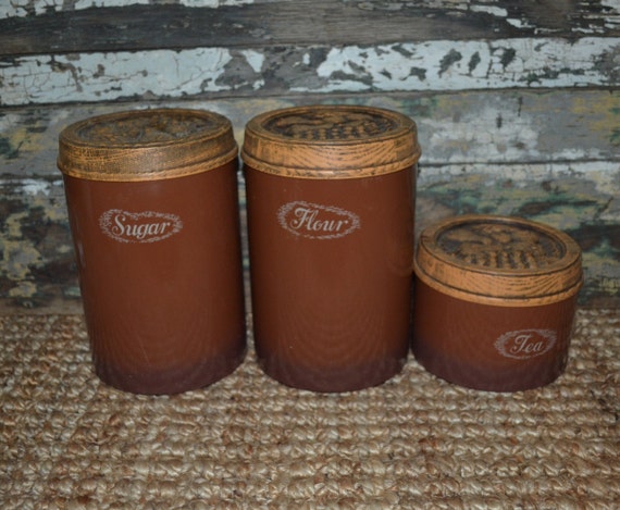 70's Kitchen Canisters