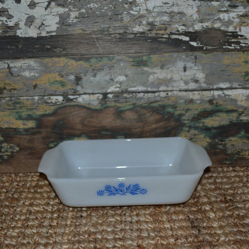 Fire King Corn Flower Loaf Pan Vintage Bakeware Etsy