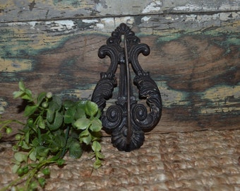 Cast Iron Receipt Holder Black Ornate General Store Office Decor