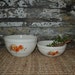 Knowles Orange Poppy Pottery Bowl Ensemble de 2