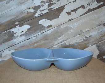 Winfield Blue Pacific Bamboo Divided Serving Dish ~ Mid Century