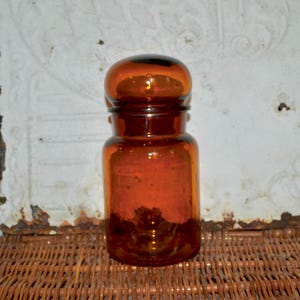 Brown Apothecary Jar Storage Container Fall Decor