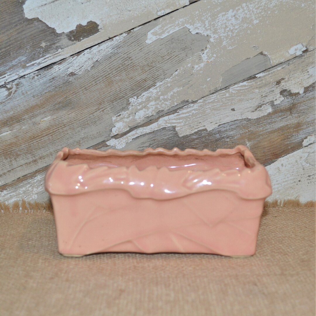 Mccoy Pink Planter Vintage Pastel Flower Pot Mid Century Etsy