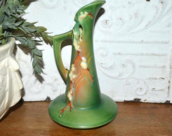 Roseville Snowberry Übertopf Vintage Keramik Vase