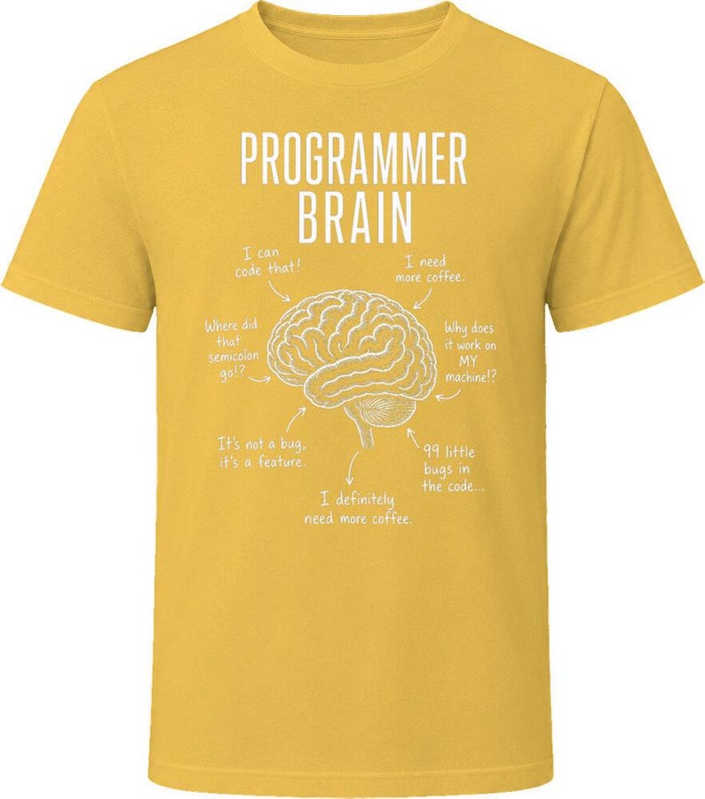 Programmer Brain Funny Software Developer T Shirt 画像 7