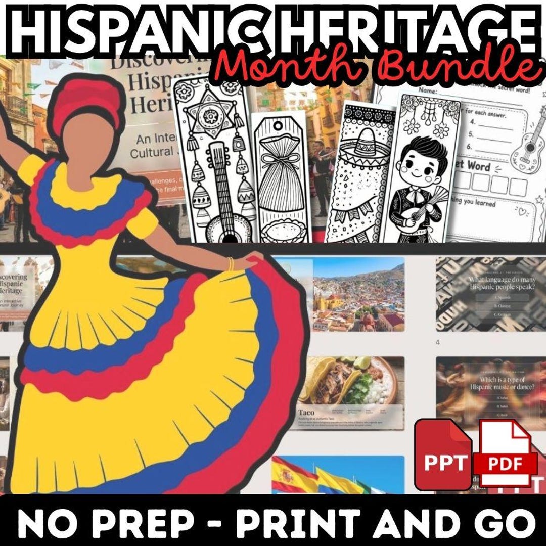 Activity Pags For Grade R Hispanic Heritage Month Activities | Escape Room, Worksheets, Posters ...