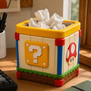 Super Mario Trash Can - Etsy