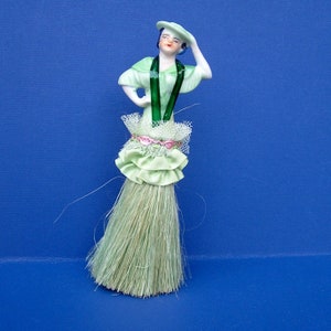 My Lady Boudoir Brush with Original Box . Half Doll Hat/Clothes Brush