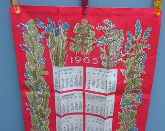 1965 calendar Etsy