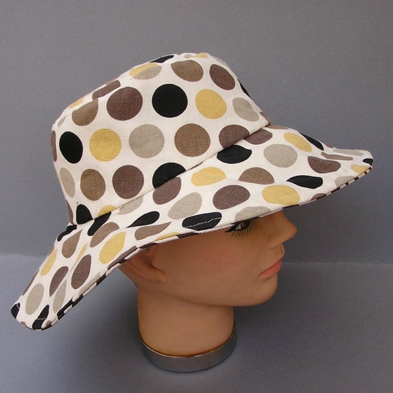 Groovy 60s Cloth Hat, Reversible Hat, Zebra Print… - image 5