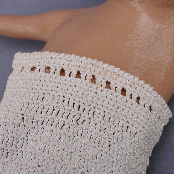 Vintage Crochet Gloves . Hand Made in Italy - image 4