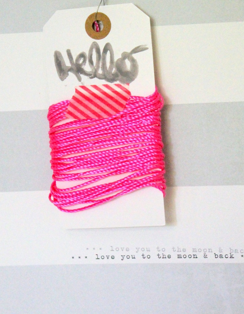 Hot Pink Cording Ribbon