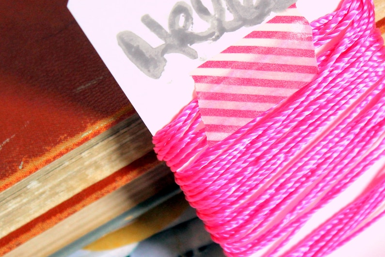 Hot Pink Cording Ribbon
