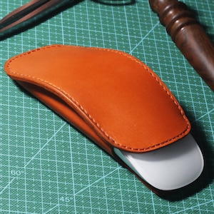 Personalizzato Apple Magic Mouse Case Holder Pouch Design Organizer per Apple Mouse Genuine Leather Protector Accessories Cover Bag Gift