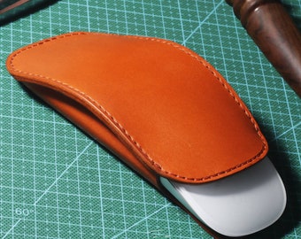 Leather Apple Magic Mouse Case Hand-made - Etsy