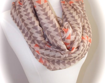 Super light triangle infinity scarf/ fashion scarf