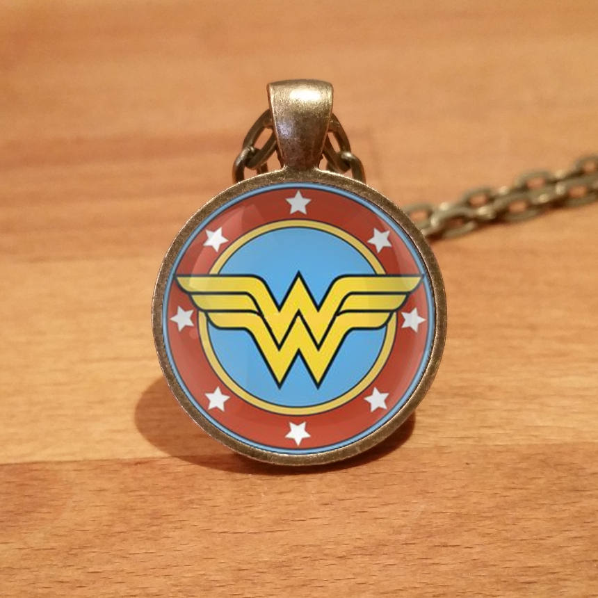 Wonder Woman Necklace Wonder Woman Pendant Wonder Woman DC Etsy