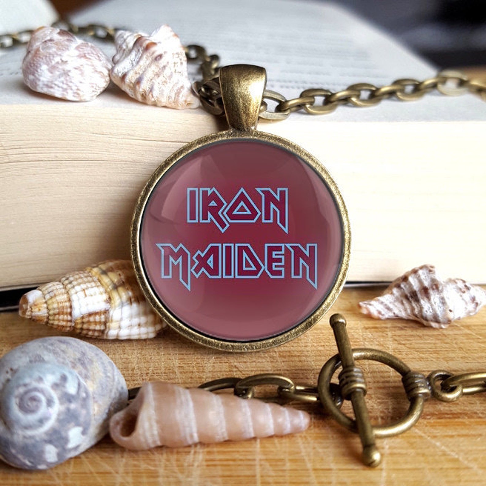 Iron Maiden Necklace Iron Maiden West Ham Necklace Iron Maiden Etsy