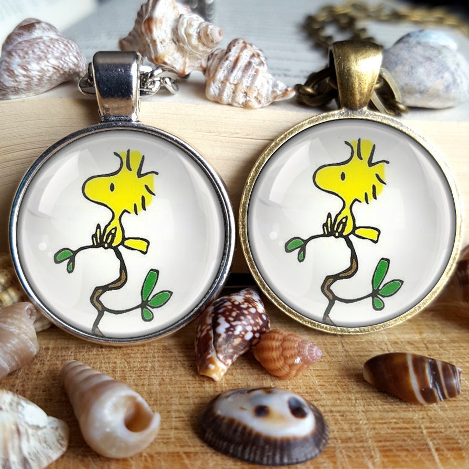 Woodstock Necklace Woodstock Pendant Snoopy Jewelry Woodstock Etsy