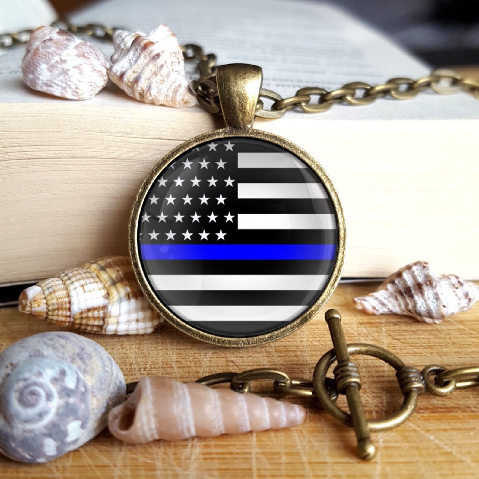 thin blue line necktie