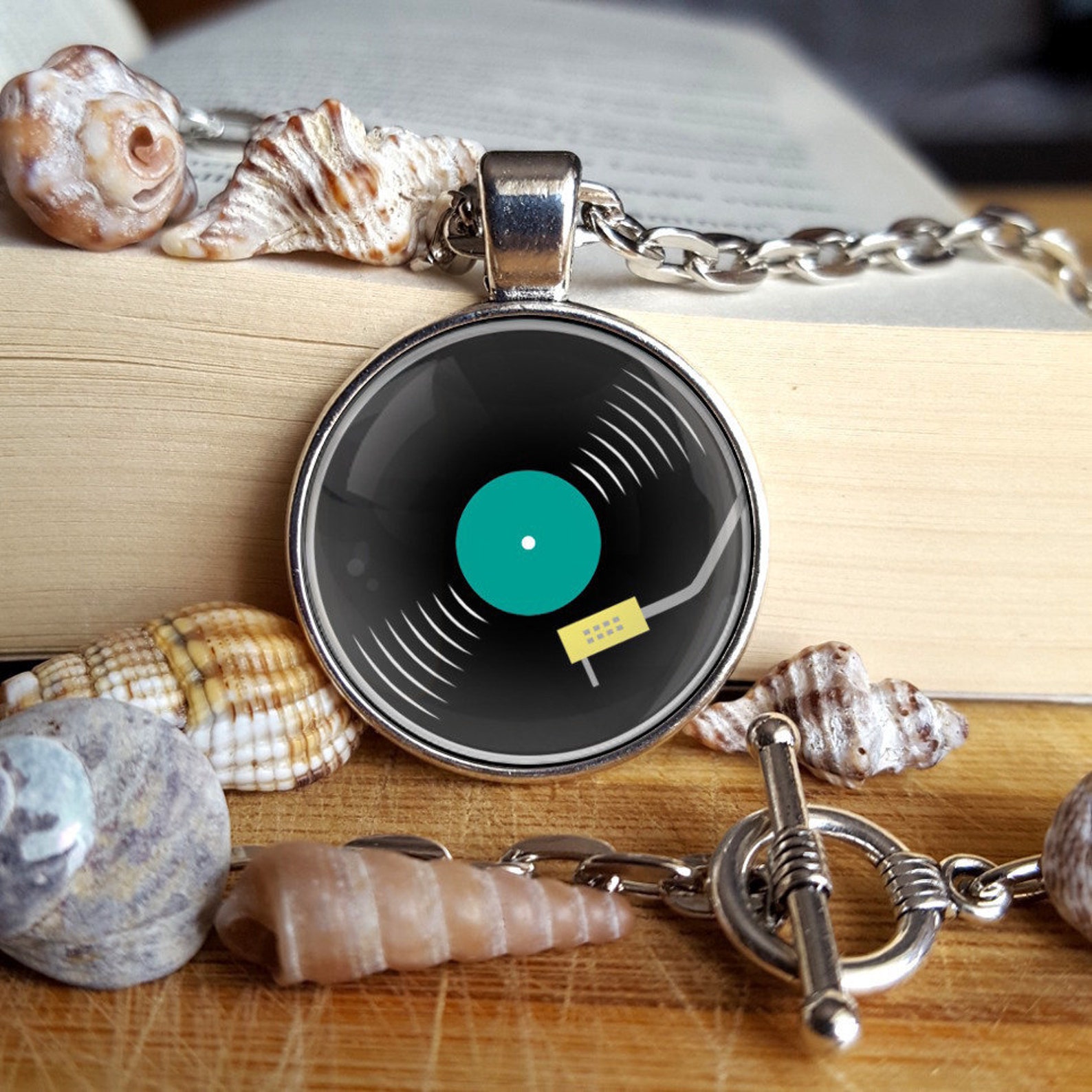 Vinyl Record Vinyl Record Pendant Vinyl Record Necklace Vinyl Etsy