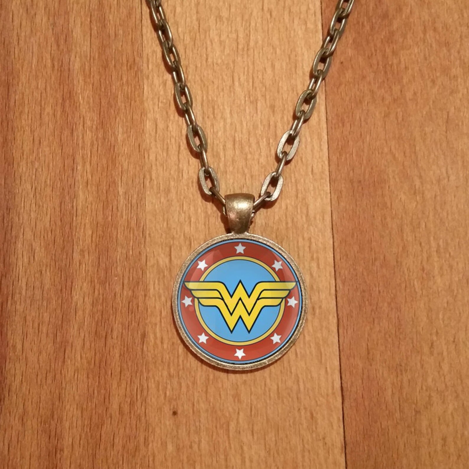 Wonder Woman Necklace Wonder Woman Pendant Wonder Woman DC Etsy