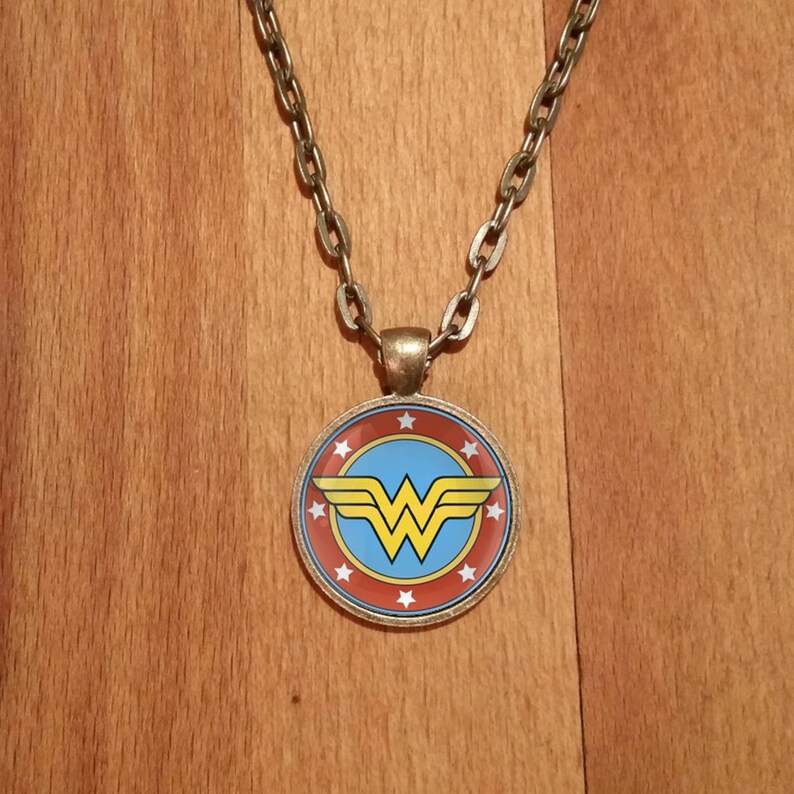 Wonder Woman Necklace Wonder Woman Pendant Wonder Woman DC Etsy