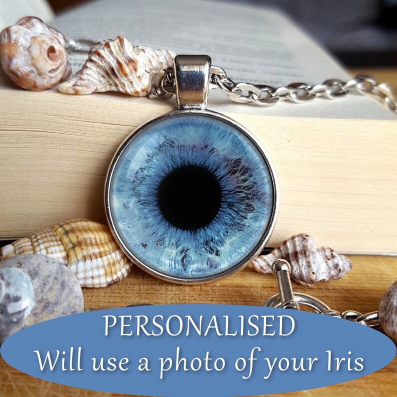 Personalised Eye Necklace Eye Pendant Eye Jewelry Eye Etsy