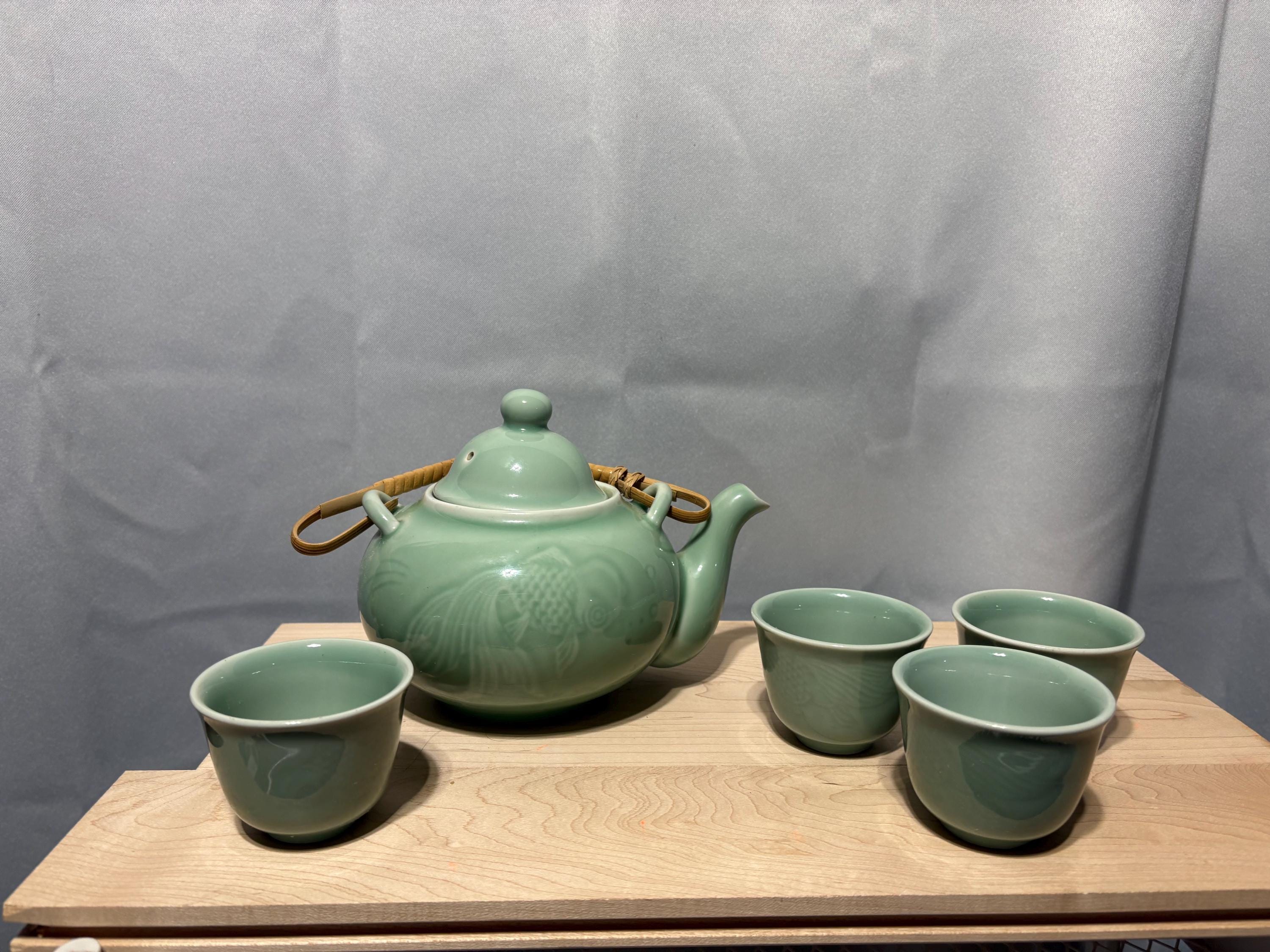 Vintage Celadon Tea Sets - Etsy