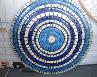 36" Piece Made Mosaic Table Top / Direct From Artist / FREE Ship in US