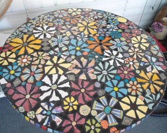 36" Piece Made Mosaic Table Top / Direct From Artist / FREE Ship in US