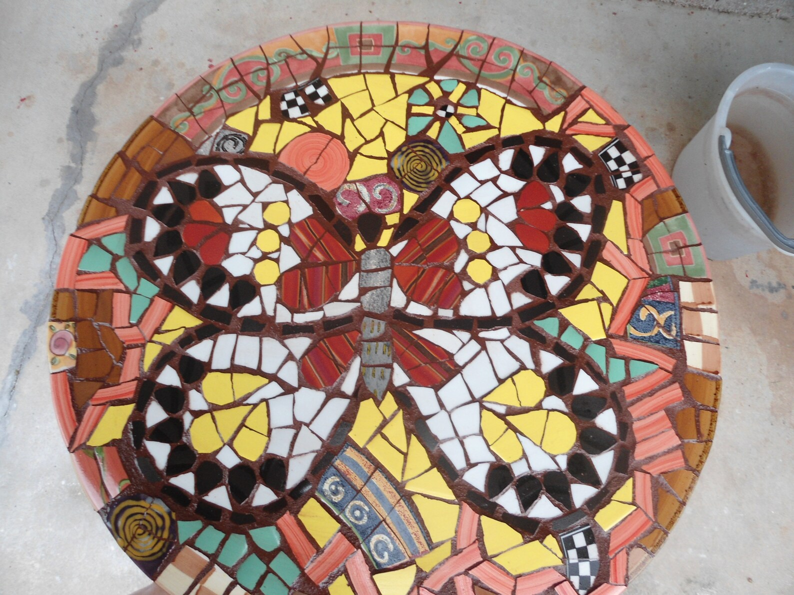 SOLD 36 Piece made MOSAIC TABLE Top / Custom Made / Etsy