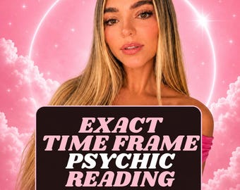 When Will It Happen? Same Hour Time Frame Psychic Reading, Timing Prediction (Personalized Written Reading)