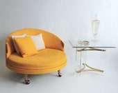 Adrian Pearsall Havana Chair. Lemon Yellow Mid Century. atr to Craft Associates.