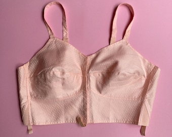 Bralette-bh-topje vintage Triumph Delia VL rosa katoenen - xxl