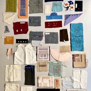 41 naai- en borduurvoorbeelden uit de jaren 40 van een Nederlandse studente kleding maken