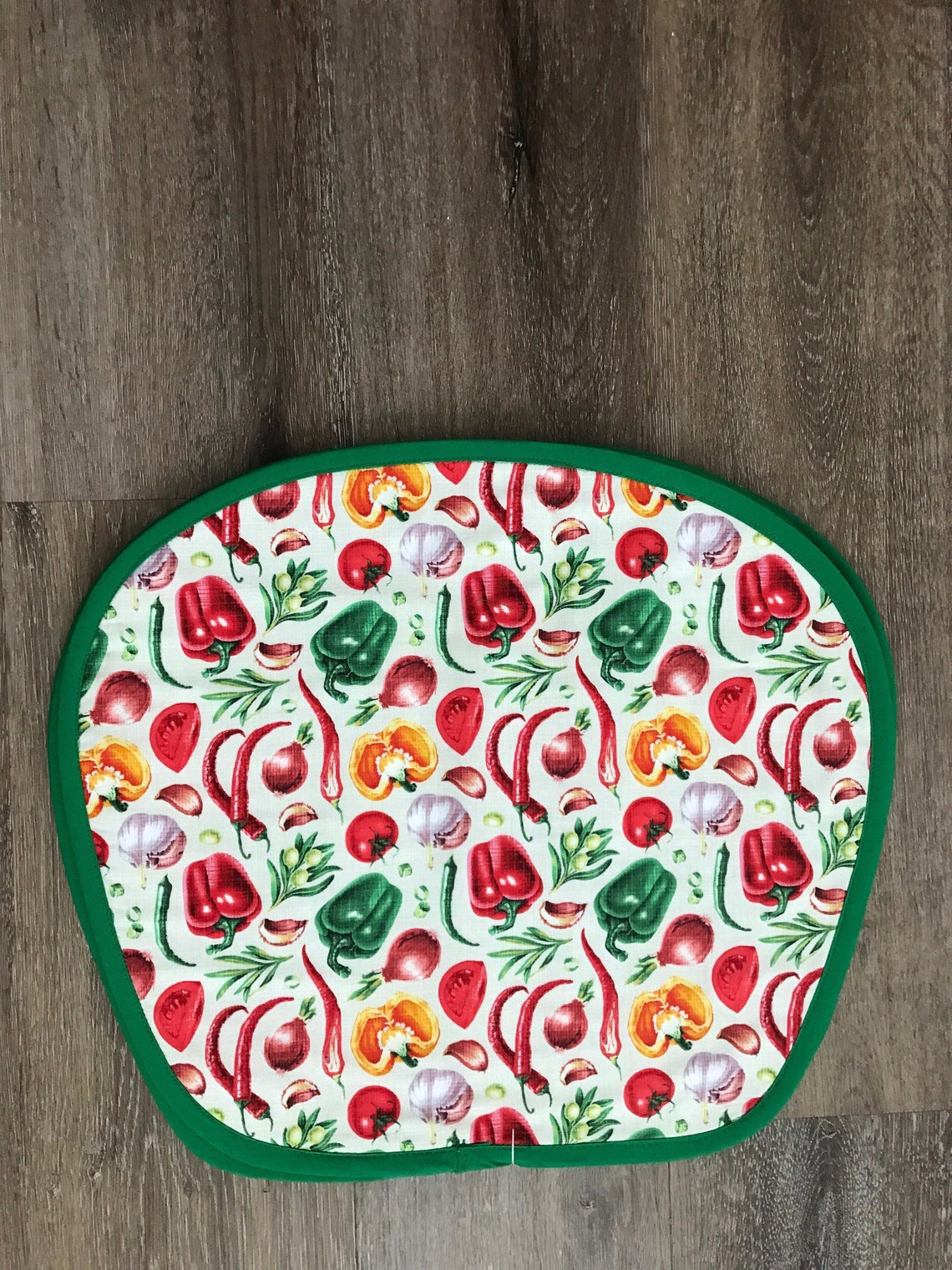 Reversible Wedge Shaped Placemats Set of 6chili print Etsy