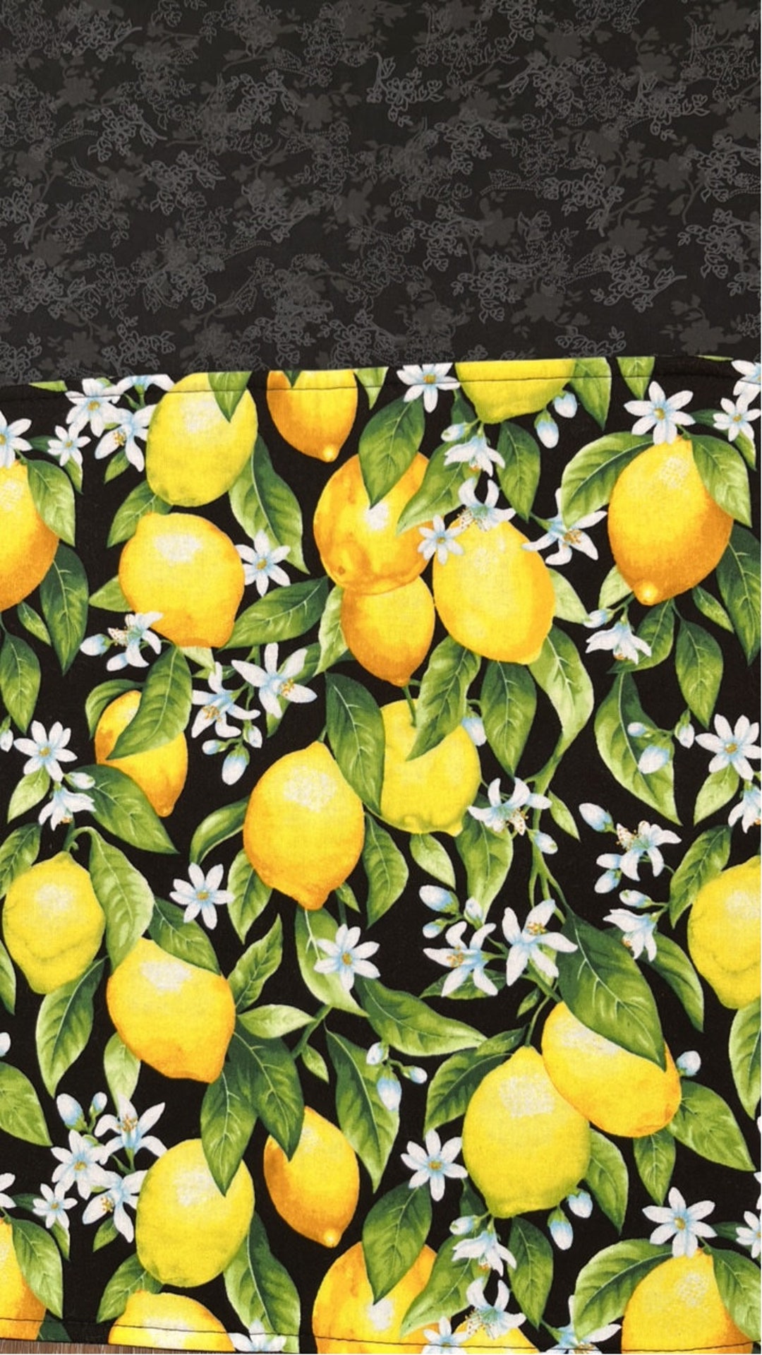 Set of 4 Oblong Shapedplacematslemon Placemats Handmade Etsy