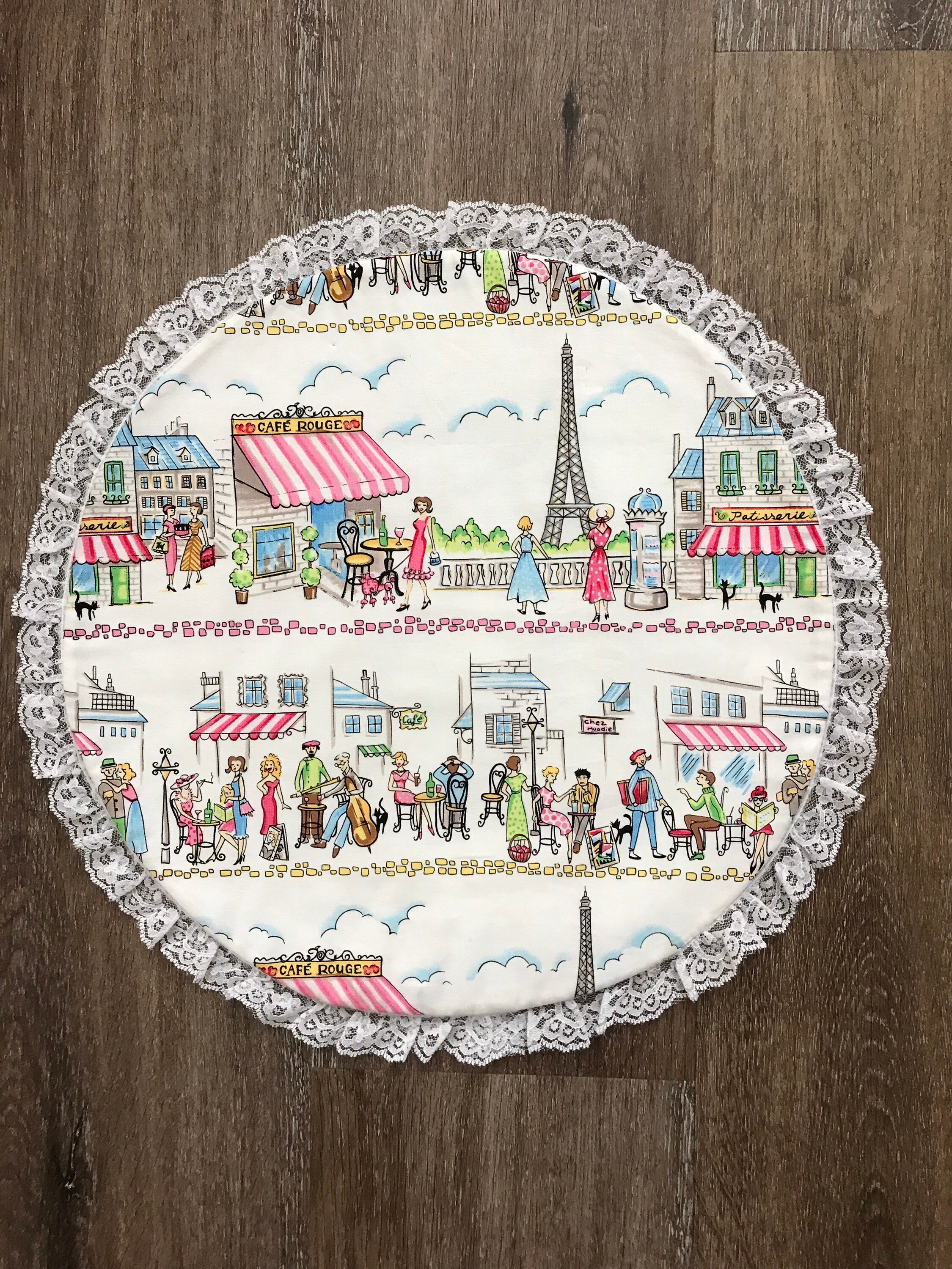 Paris them PlacematOr can be used as a center for a table Etsy