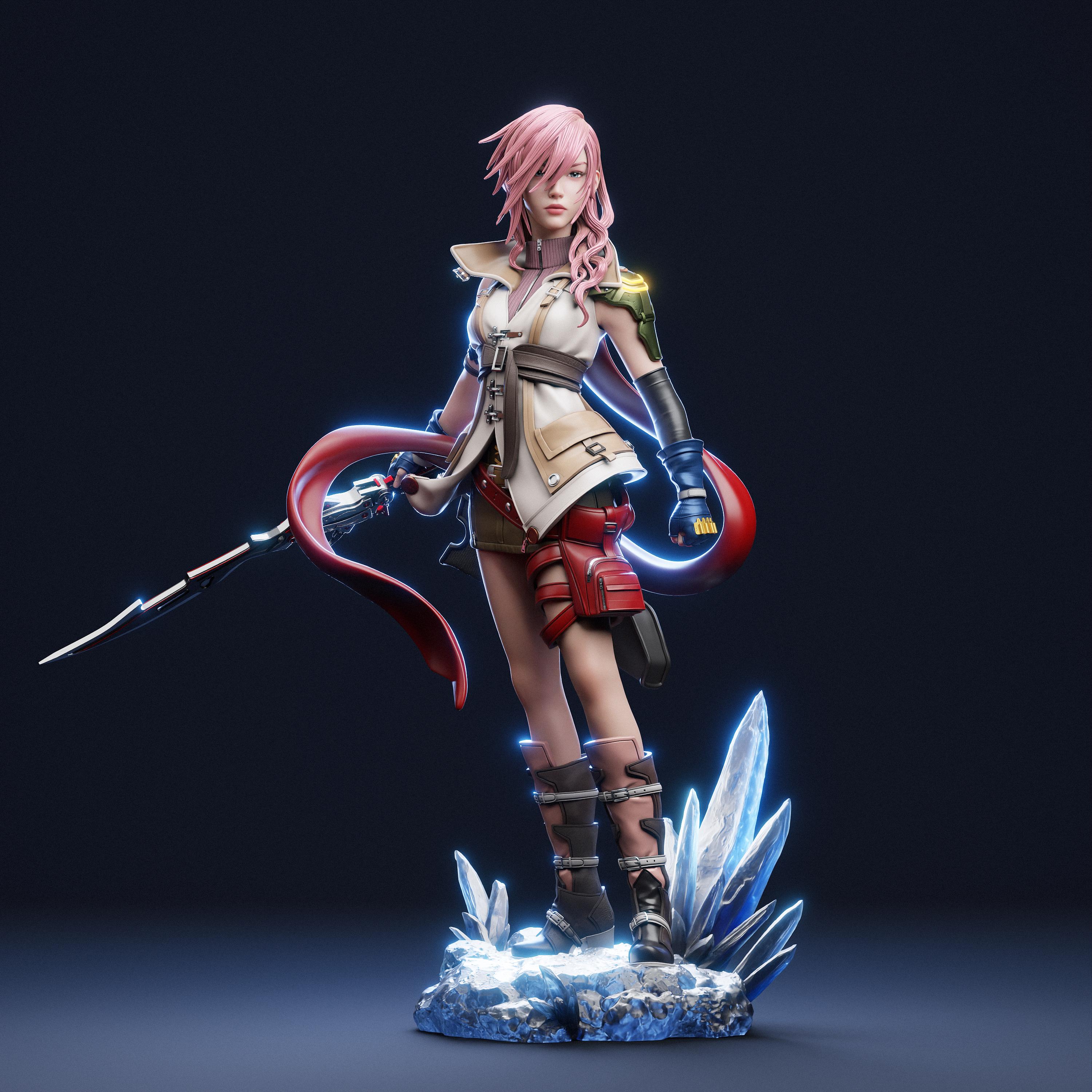 Final Fantasy 13 Lightning Figure - Etsy