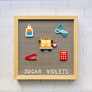 Back to School Letter Board Icons