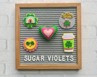 St Patrick’s Day Lucky Letter Board Icons