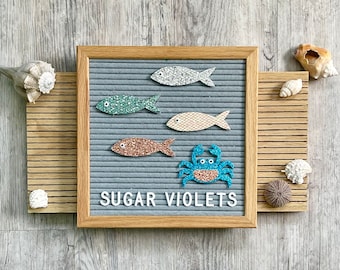 Salty Sardines Letter Board Icons