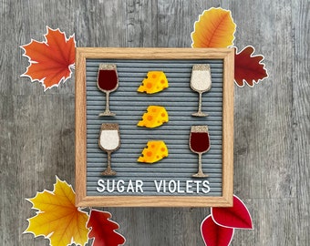 Wine and Cheese Letter Board Accessories