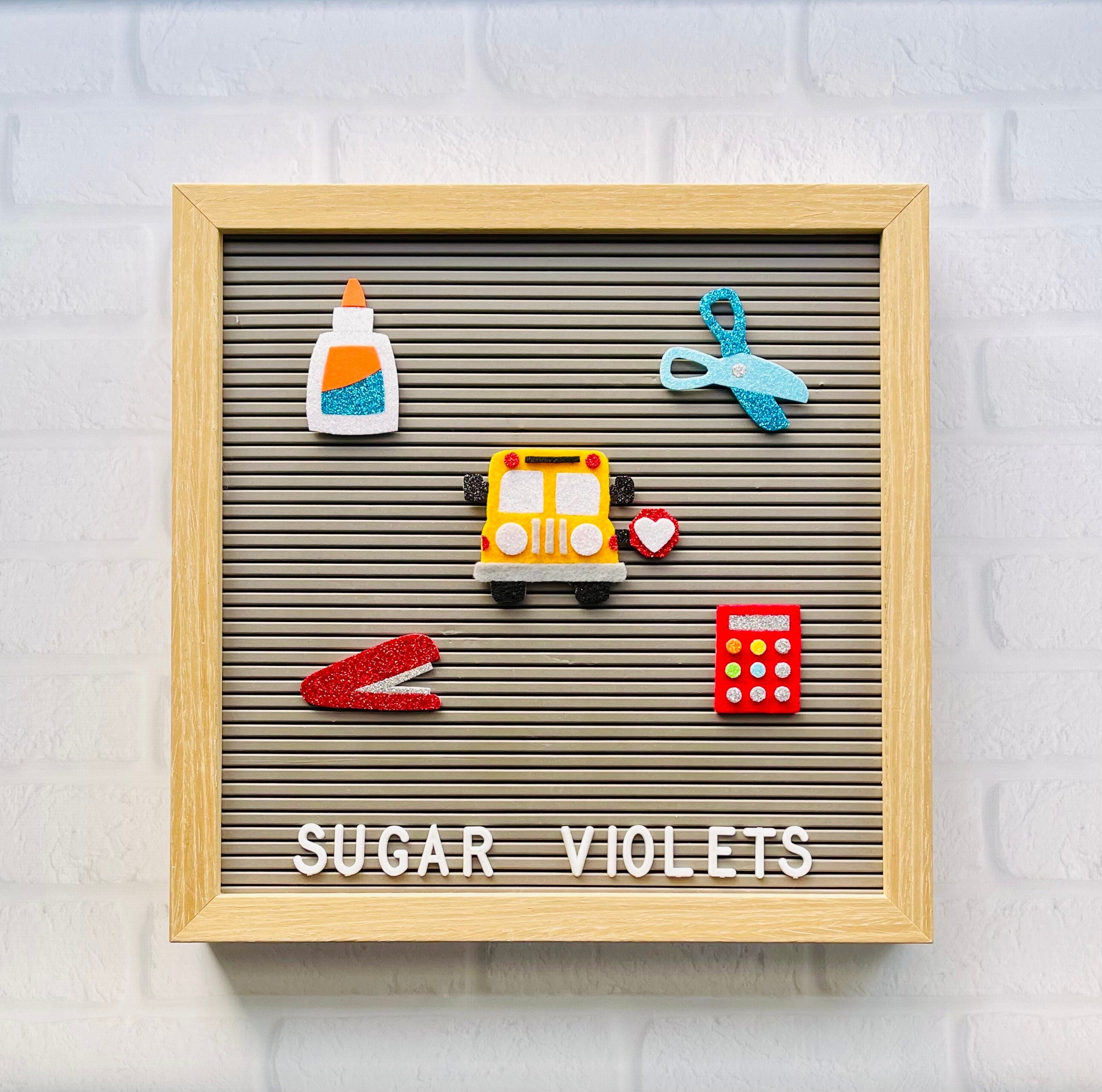 Back to School Letter Board Icons