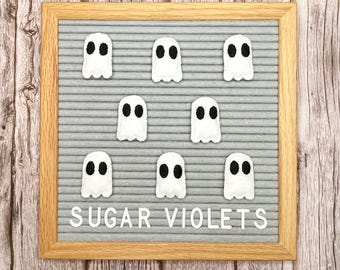 Little Felt Ghost Letter Board Icons